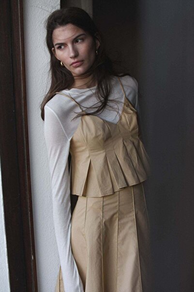 H&M Pleated strappy top