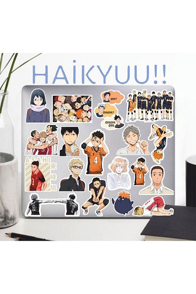 hediyenebak Haikyuu Sticker Set |   Laptop Agenda Pc Tablet Phone Notebook Sticker Bullet Journal