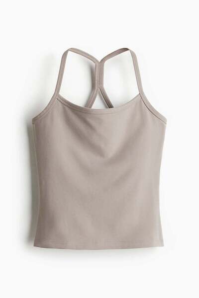 H&M Integral-bra sports strappy top with SoftMove™