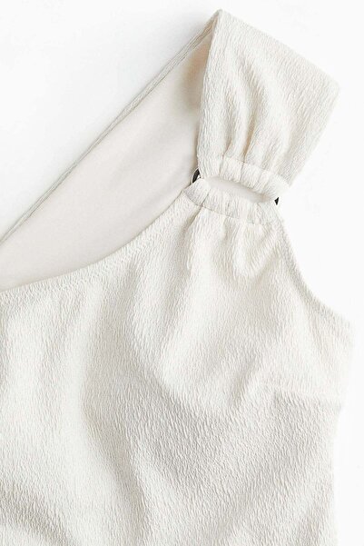 H&M Padded-cup one-shoulder swimsuit