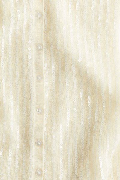 H&M Sequined mohair-blend cardigan