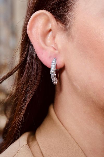 XUPING JEWELRY Stone Steel Earrings Vip Series