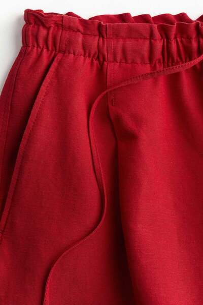 H&M Linen-blend drawstring shorts