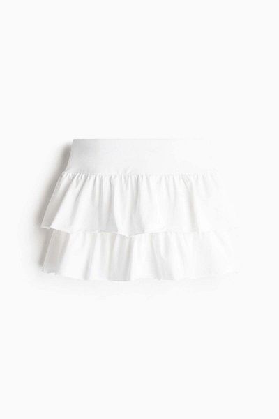 H&M Tiered Jersey Mini Skirt