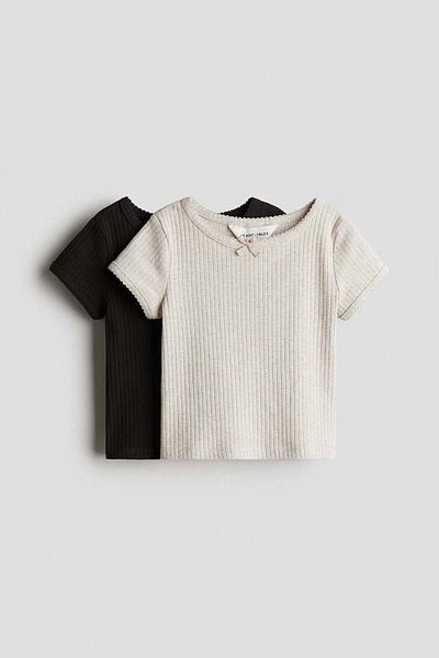 H&M 2-pack Cotton Tops