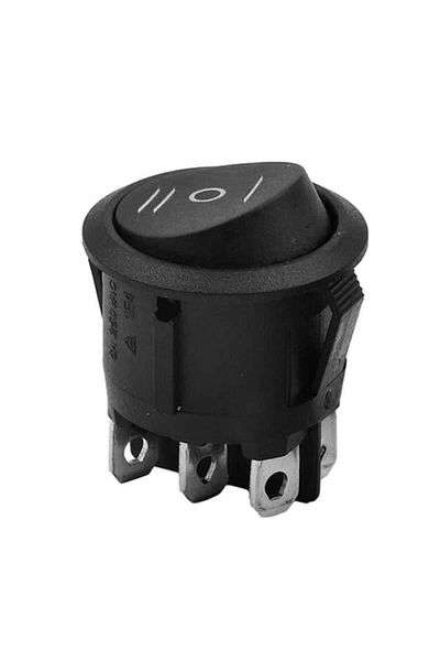 Go İthalat Ic-134-6 Round On-Off-On 6P Switch Switch