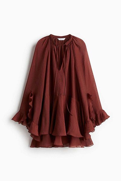 H&M Flounce-trimmed Dress