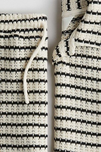 H&M 2-piece Textured-knit Set
