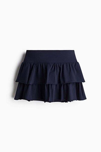 H&M Tiered jersey mini skirt