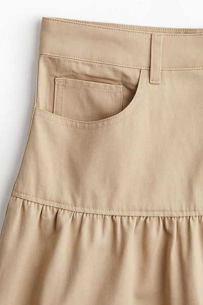 H&M Flared-hem denim skirt