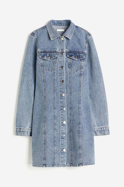 H&M Cotton denim dress