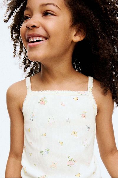 H&M 2-pack cotton strappy tops