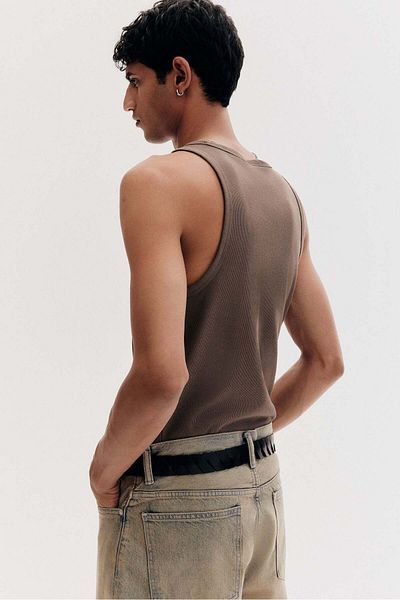 H&M Slim Fit Ribbed Vest Top
