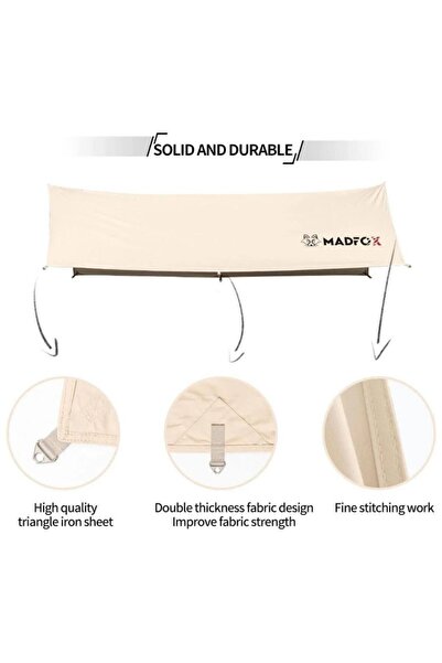 MADFOX Çadır Brandası - Madfox - Güneş ve Rüzgar Koruma - OEM Kanvas Tarp 4*3 mt