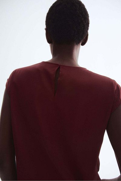 H&M Pleat-front Blouse
