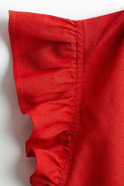 H&M Linen-blend Blouse