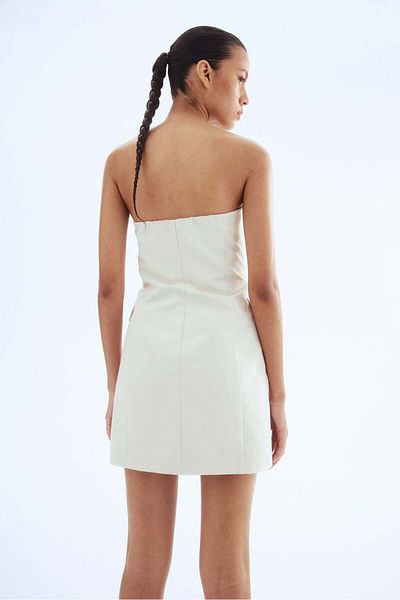 H&M Button-front bandeau dress