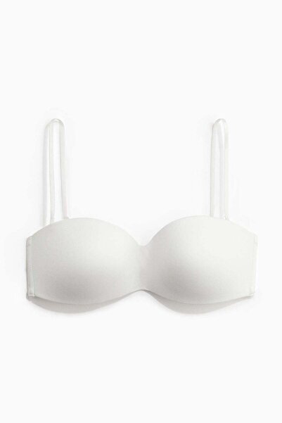 H&M Padded microfibre bandeau bra