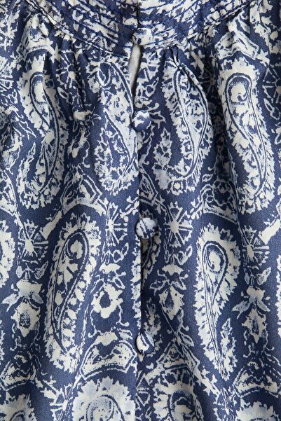 H&M Band-collar blouse