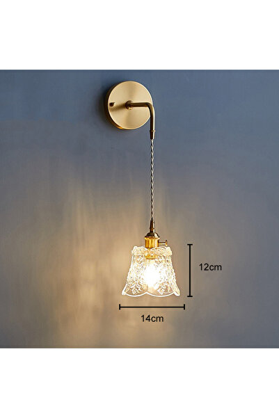 Choice مصباح حائط - B 3 أنماط مصابيح زجاجية معلقة على شكل زهرة نورديك لغرفة ا...