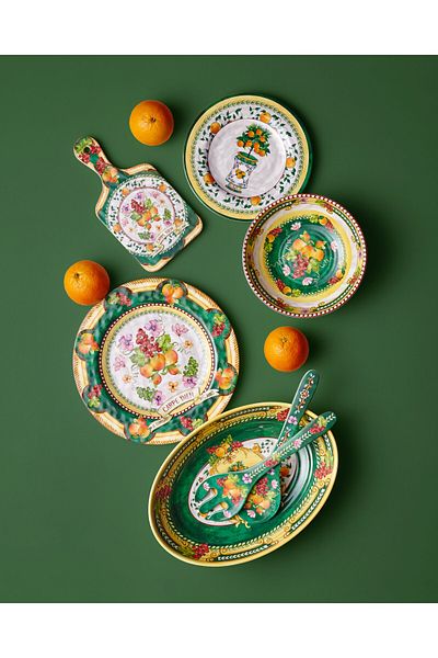 CHIARA ALESSI Carpe Diem Green Melamine Serving Set 28 Cm