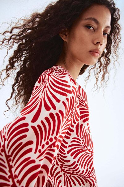 H&M Band-collar blouse