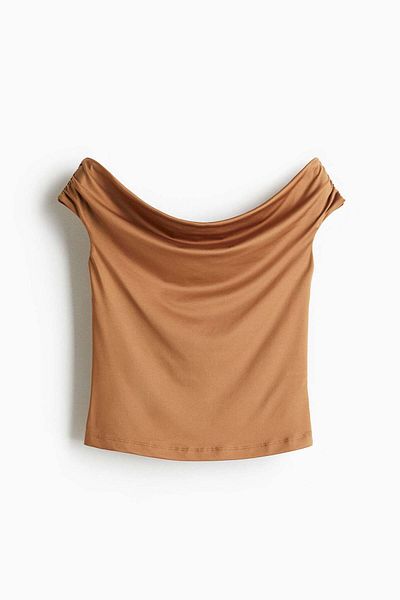 H&M Draped Off-the-shoulder Top