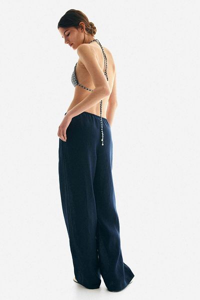 H&M Wide linen trousers