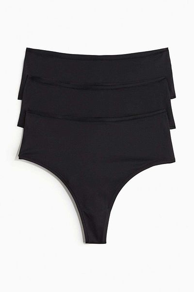 H&M 3-pack microfibre Brazilian briefs
