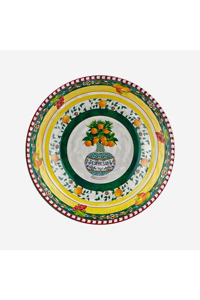 CHIARA ALESSI Carpe Diem Green Melamine Bowl 20 cm