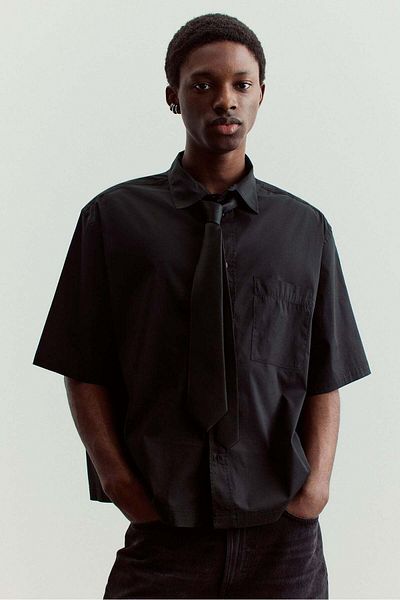 H&M Oversized Fit Short-sleeved shirt