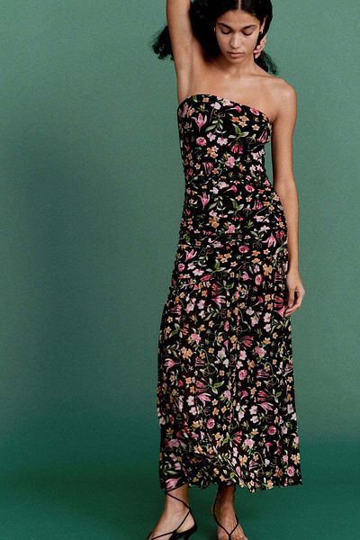 H&M Draped bandeau dress