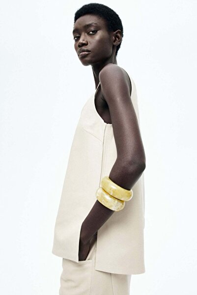 H&M Leather vest top