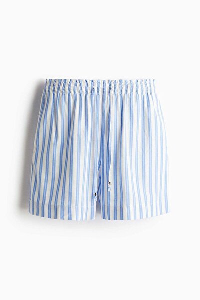 H&M Linen-blend drawstring shorts