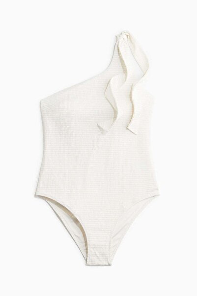H&M Padded-cup one-shoulder swimsuit