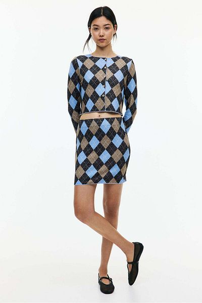 H&M Fine-knit mini skirt