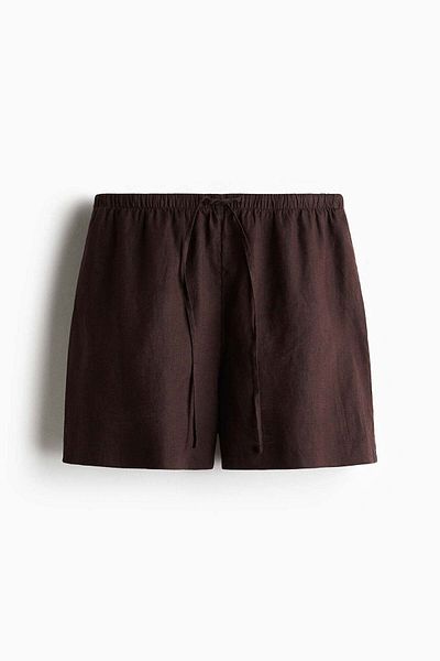 H&M Linen Drawstring Shorts
