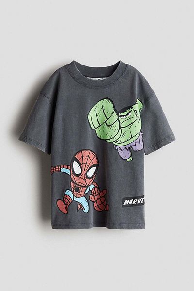 H&M Oversized print-motif T-shirt