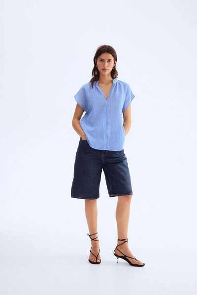 H&M Cotton muslin blouse