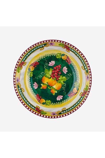 CHIARA ALESSI Carpe Diem Green Melamine Bowl 20 cm