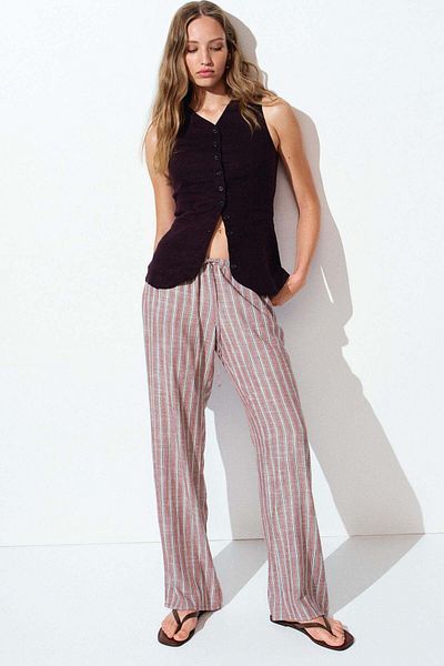 H&M Straight drawstring trousers