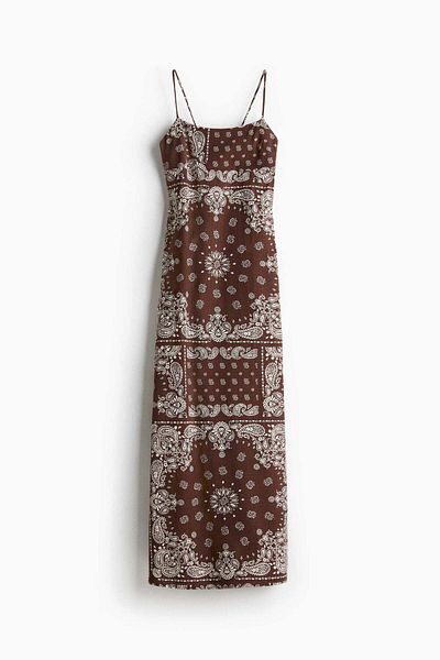 H&M Tie-detail maxi dress