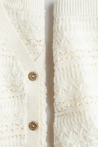 H&M 2-piece pattern-knit cotton set