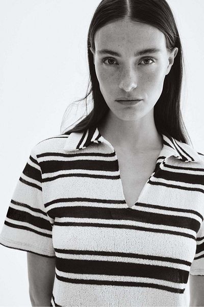 H&M Collared Knitted Top