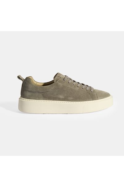 Desa Men's Gray Lace-Up Suede Casual Shoes