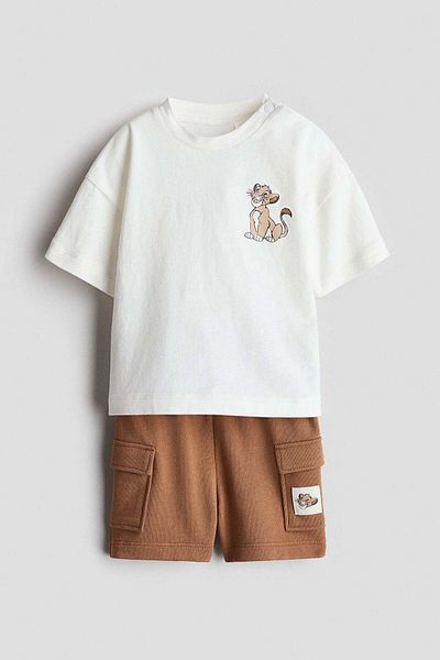H&M 2-piece T-shirt And Shorts Set