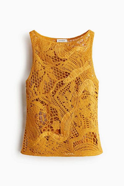 H&M Crochet-look Vest Top