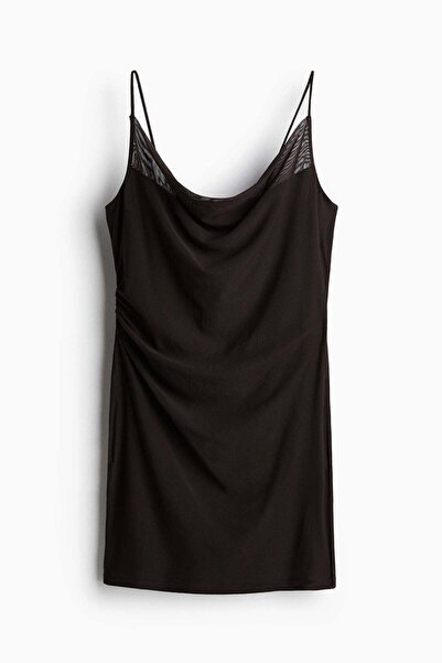 H&M Draped mesh dress