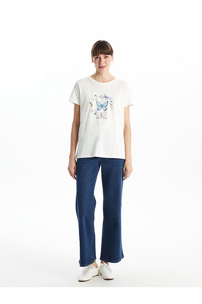 LC Waikiki Crew Neck Printed Women's T-Shirt