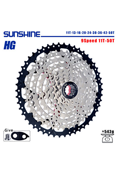 Choice كاسيت دراجة SUNSHINE 9 سرعات 11T-50T عجلة حرة 8/9/10/11/12 سرعات 32/36...